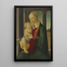 La Vierge à l'Enfant - Sandro Botticelli — kehystetty taideteos seinällä