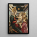 La Vierge à l'Enfant avec des anges - Sandro Botticelli — kehystetty taideteos seinällä