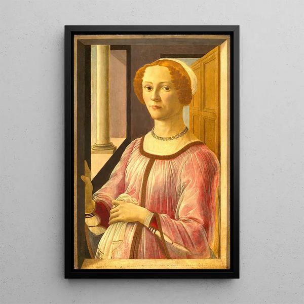 Portrait de Smeralda Bandinelli - Sandro Botticelli — kehystetty taideteos seinällä
