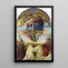 Le Couronnement de la Vierge - Sandro Botticelli — kehystetty taideteos seinällä