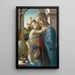 La Vierge à l'Enfant avec un ange - Sandro Botticelli — kehystetty taideteos seinällä