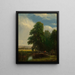 Darent-joki, Kent, Englanti - Sanford Robinson Gifford — kehystetty taideteos seinällä