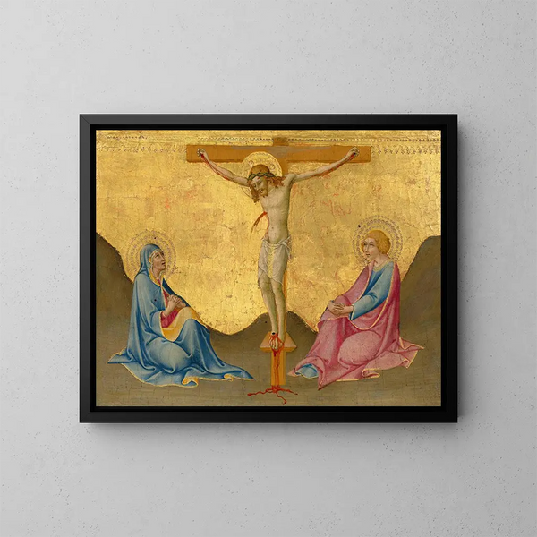 La Crucifixion - Sano di Pietro — kehystetty taideteos seinällä