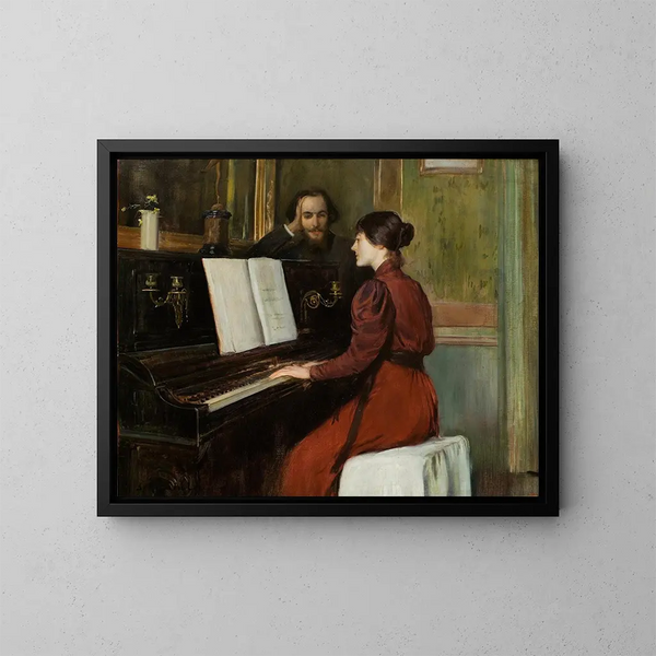Un roman - Santiago Rusiñol — kehystetty taideteos seinällä
