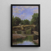 Pont sur une rivière - Santiago Rusiñol — kehystetty taideteos seinällä