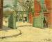 Entrée du parc du Moulin de la Galette - Santiago Rusiñol — näkymä teoksesta