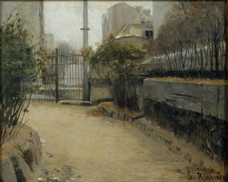 Jardin de Montmartre - Santiago Rusiñol — näkymä teoksesta