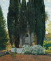 La Fontaine des Cyprès - Santiago Rusiñol — näkymä teoksesta