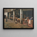 Lavoirs de la Barceloneta - Santiago Rusiñol — kehystetty taideteos seinällä