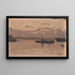 Esquisse d'un port - Santiago Rusiñol — kehystetty taideteos seinällä