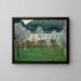Ferme blanche à Bunyola, Majorque - Santiago Rusiñol — kehystetty taideteos seinällä