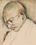 Gandhi-maalaus - Sarkis Katchadourian — näkymä teoksesta