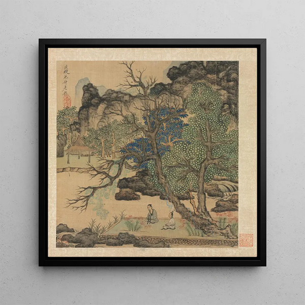 Savants dans un jardin - Chen Hongshou