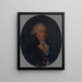 Denis Le Royn muotokuva, kuninkaallisen talon eläinlääkäri Louis XVI - Sébastien Le Roy — kehystetty taideteos seinällä