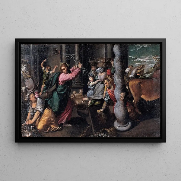 Scarsellino - Driving of the merchants from the temple.webp