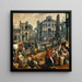 Markkinakohtauksen Ecce Homo - Joachim Beuckelaer — kehystetty taideteos seinällä