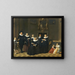 Portrait d'une famille dans un intérieur élégant - Ecole de Haarlem — kehystetty taideteos seinällä