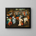 La Danse de la Mariée - Ecole de Pieter Brueghel II — kehystetty taideteos seinällä