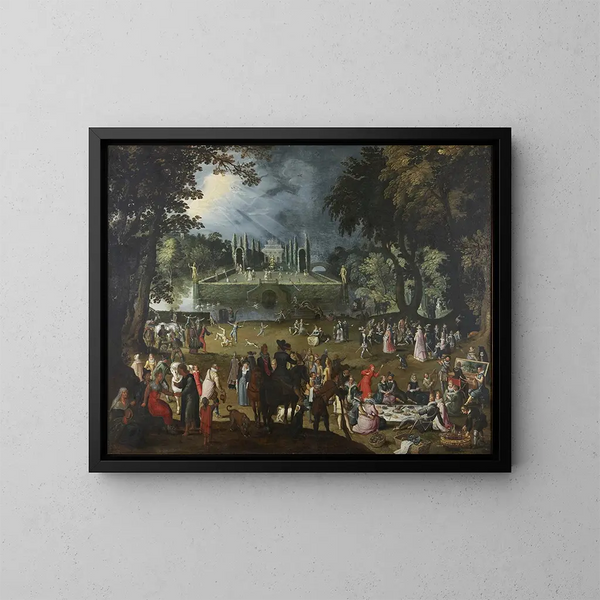 La fête - Sebastian Vrancx — kehystetty taideteos seinällä