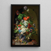 Nature morte de fleurs - Sebastian Wegmayr — kehystetty taideteos seinällä