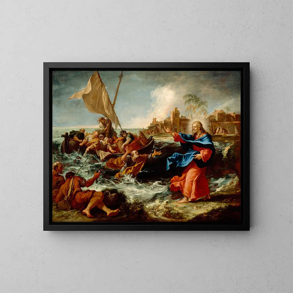 La Pêche miraculeuse - Sebastiano Ricci — kehystetty taideteos seinällä