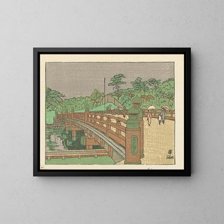 Pont Benkei - Sekino Junichiro — kehystetty taideteos seinällä