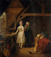 Servante cousant une dame dans un corset - Constantinus Fidelio Coene — näkymä teoksesta