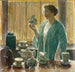 Teeasti mansikoilla - Childe Hassam — näkymä teoksesta