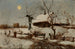 Cottages under the snow - Seweryn Bieszczad — näkymä teoksesta