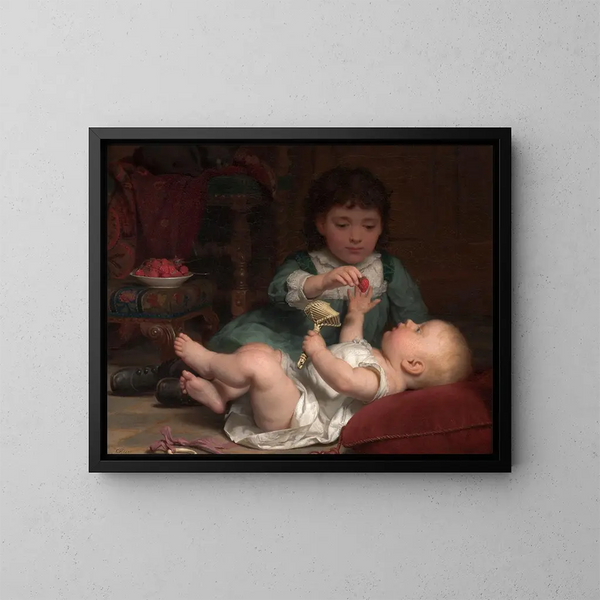 Tentation - Seymour Joseph Guy — kehystetty taideteos seinällä
