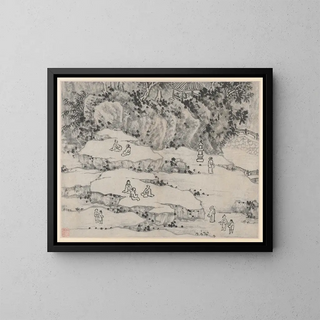 Shen Zhou - The Nodding Stone Terrace Tiger Hill and the ThousandMan Seat.webp