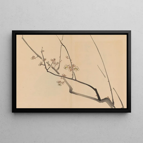 Zeshin iboku tairyukyo gafu Pl01 - Shibata Zeshin — kehystetty taideteos seinällä