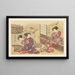 Ukiyo-e-oppilaitoksen valitut mestariteokset Maalaus Pl05 - Shinichi Tajima — kehystetty taideteos seinällä
