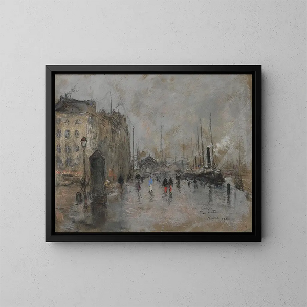 Le Grand Quai du Havre - Siebe Johannes ten Cate — kehystetty taideteos seinällä