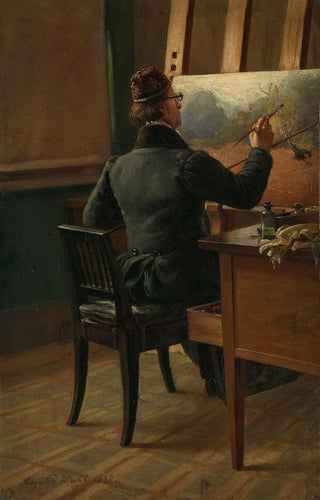 Siegwald Dahl - The Painter JC Dahl at his Easel.webp