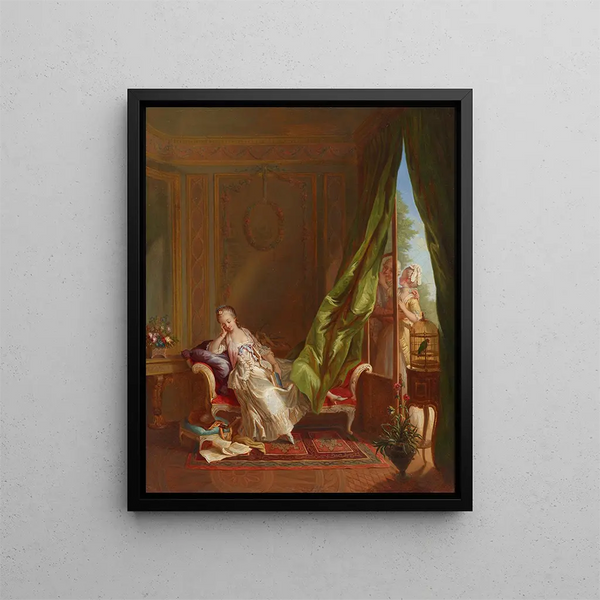 Le Boudoir - Sigmund Freudenberger — kehystetty taideteos seinällä