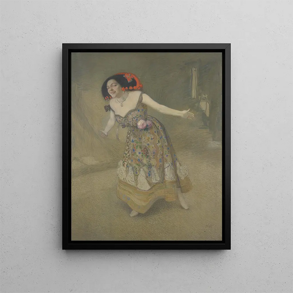 Sigmund Walter Hampel - Spanische Tnzerin Portrt der Mlle E.webp