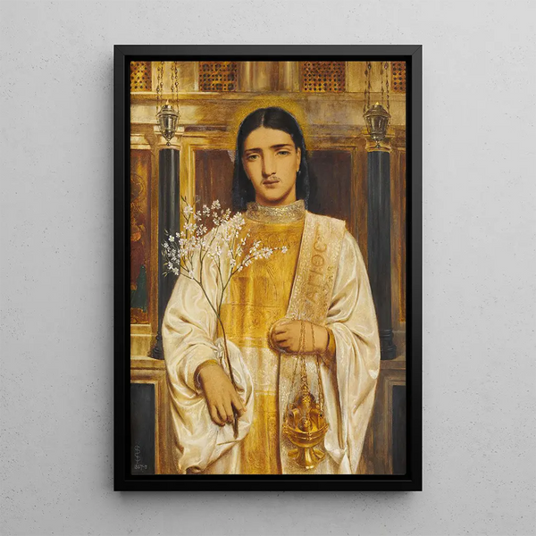 Itäisen kirkon pyhimys - Simeon Solomon — kehystetty taideteos seinällä