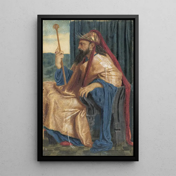 Salomonin kuningas - Simeon Solomon — kehystetty taideteos seinällä
