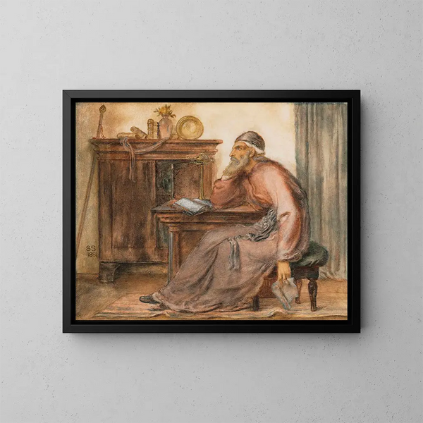 Le Voyant - Simeon Solomon — kehystetty taideteos seinällä