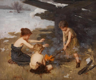 Le feu de camp - Simon Glücklich — näkymä teoksesta