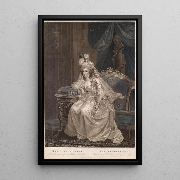 Marie-Antoinette - Simon Malgo — kehystetty taideteos seinällä