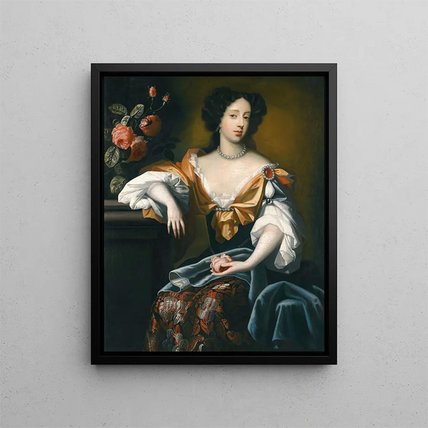 Marie de Modène - Simon Verelst — kehystetty taideteos seinällä