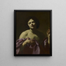 Saint Sébastianin maalaus - Simon Vouet — kehystetty taideteos seinällä