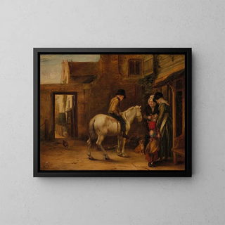 Le garçon de courses - Sir David Wilkie — kehystetty taideteos seinällä