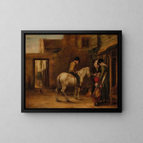 Le garçon de courses - Sir David Wilkie — kehystetty taideteos seinällä