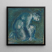 Polvistunut hahmo - Sir Edward Coley Burne-Jones — kehystetty taideteos seinällä