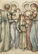 Enkelit ja lapset - Sir Edward Coley Burne-Jones — näkymä teoksesta
