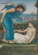 Kupidon ja Psyke - Sir Edward Col ey Burne-Jones — näkymä teoksesta