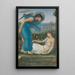 Kupidon ja Psyke - Sir Edward Col ey Burne-Jones — kehystetty taideteos seinällä